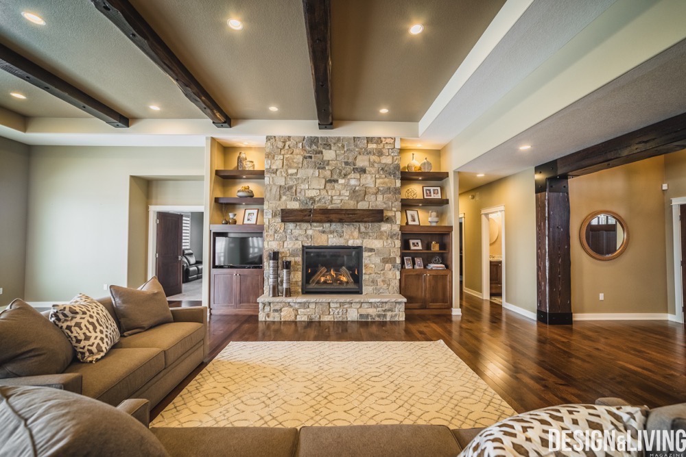family room oxbow golf course home